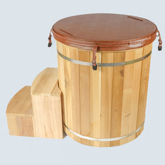 OasisLux 1 Person Wood Cold Plunge Tub Ice Bath tub for recovery