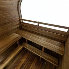 Oasislux Luxurious 6 person Cube Outdoor Panoramic Sauna