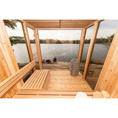 Oasislux Luxury Outdoor 6-Person Square Sauna