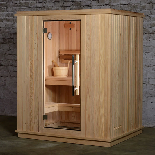 Oasislux Indoor and Outdoor Exquisite Natural Cedar Sauna 2 to 3 Person
