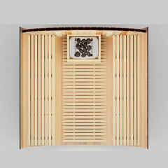 Oasislux Black Luxury Outdoor Barrel Sauna For 2 to 6 Persons