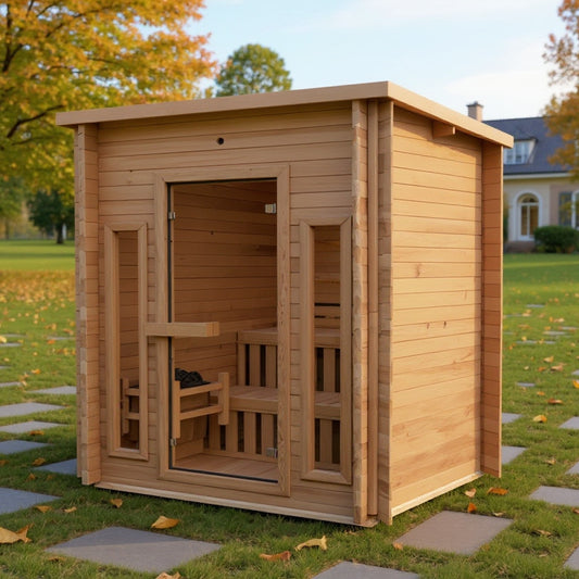 OasisLux Cabin Outdoor Sauna - 4 Person