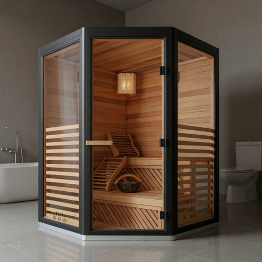 OasisLux Portable home use indoor sauna room wooden steam sauna room