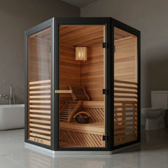OasisLux Portable home use indoor sauna room wooden steam sauna room