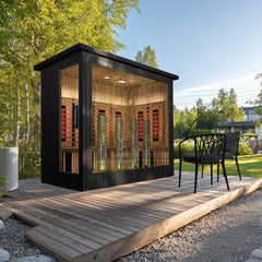 OasisLux Luxury Outdoor Full-Spectrum Infrared Sauna For 3-5 Person 220V