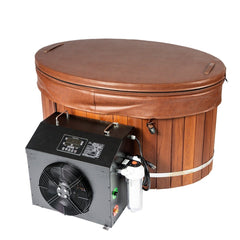 OasisLux Single bucket ice bathtub cold soak ice bath with chiller hot and cold bathtub