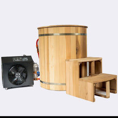 OasisLux 1 Person Wood Cold Plunge Tub Ice Bath tub for recovery