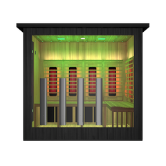OasisLux Luxury Outdoor Full-Spectrum Infrared Sauna For 3-5 Person 220V