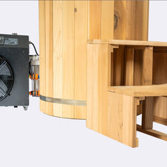 OasisLux 1 Person Wood Cold Plunge Tub Ice Bath tub for recovery