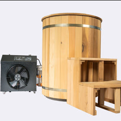OasisLux 1 Person Wood Cold Plunge Tub Ice Bath tub for recovery