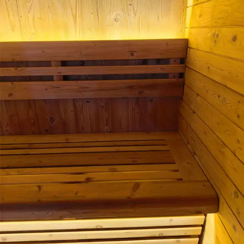 New 4-6 person Black Square Premium Thermo Spruce Wood Outdoor Sauna-FFF Anyi Health