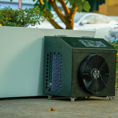 OasisLux Large acrylic ice bath cold water tub with cooling system for adults