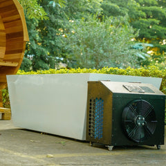 OasisLux Large acrylic ice bath cold water tub with cooling system for adults