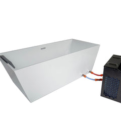 OasisLux Large acrylic ice bath cold water tub with cooling system for adults