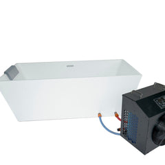 OasisLux Large acrylic ice bath cold water tub with cooling system for adults