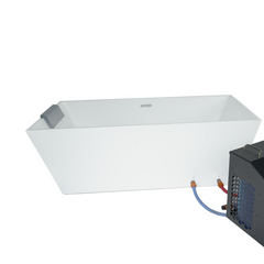 OasisLux Large acrylic ice bath cold water tub with cooling system for adults