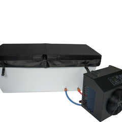 OasisLux Large acrylic ice bath cold water tub with cooling system for adults