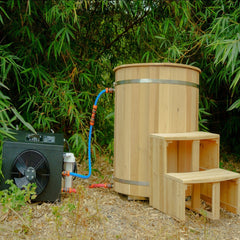 OasisLux 1 Person Wood Cold Plunge Tub Ice Bath tub for recovery