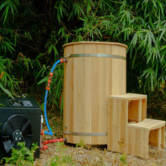 OasisLux 1 Person Wood Cold Plunge Tub Ice Bath tub for recovery