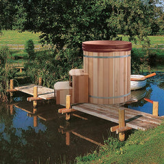OasisLux 1 Person Wood Cold Plunge Tub Ice Bath tub for recovery