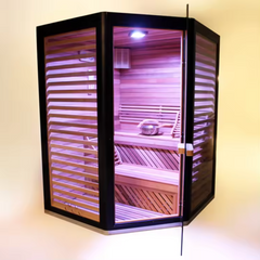 OasisLux Portable home use indoor sauna room wooden steam sauna room
