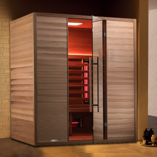 OasisLux 3 Person Full Spectrum Infrared Cedar Sauna