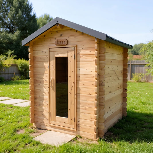 Oasislux Traditional Outdoor Cabin Sauna For 2-3 Persons