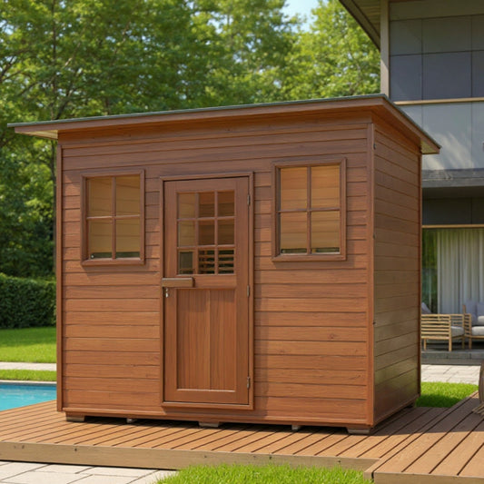 OasisLux Original infrared 5 person outdoor low electromagnetic field sauna