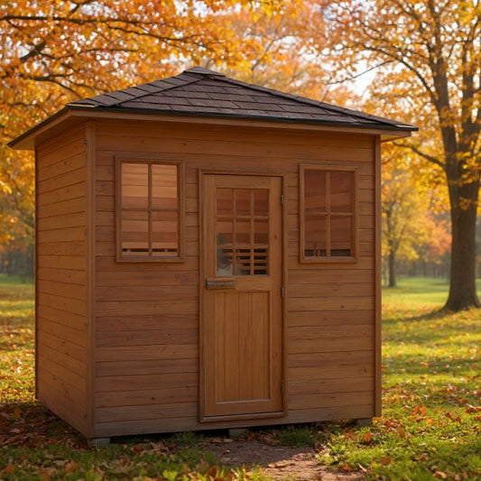 OasisLux Original infrared 5 person outdoor low electromagnetic field sauna