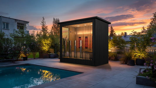 OasisLux Luxury Outdoor Full-Spectrum Infrared Sauna For 3-5 Person 220V