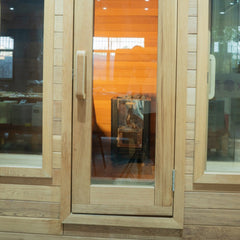 OasisLux Special shape water drop traditional outdoor steam barrel sauna with wood burning stove
